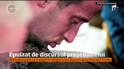 Stephen Miller a aţipit în timpul unui discurs al lui Donald Trump