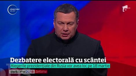 Dezbatere electorală cu scântei, în Rusia