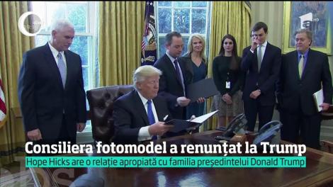 Consiliera fotomodel a renunțat la colaborarea cu Donald Trump