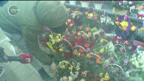 De Mărțisor, au degerat florile! Comercianții se plâng că nu își vor scoate nici banii pentru chirie