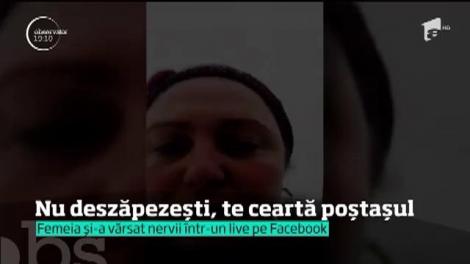 VIDEO / "Deci m-aţi umplut de nervi!". Asistații social, un "coșmar de vreme rea" pentru o poștăriță: "Nu mai sunați, ajutoarele pentru puturoși nu e!"