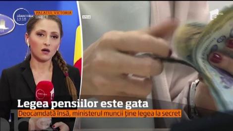 Ministerul Muncii ţine la secret legea pensiilor
