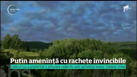 Putin amenință cu rachete invincibile