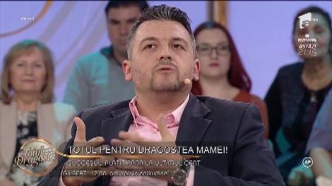 Totul pentru dragostea mamei! Gilbert Costache: "Ea e pe primul plan!"