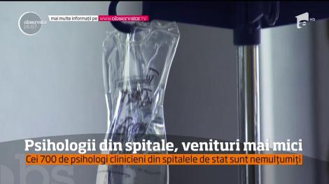 Psihologii din spitale, venituri mai mici