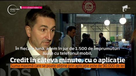 Cu o simplă aplicaţie pe telefonul mobil puteţi lua un credit de până la 90 de mii de lei! Gata cu timpul pierdut la ghișeu!