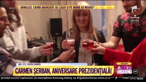 Vizită prezidențială! Carmen Șerban, surpriză de proporții de ziua ei