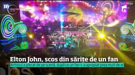 Elton John, criză de nervi, pe scenă, din cauza unui fan &icirc;nrăit. S-a tranfigurat și a &icirc;nceput să țipe