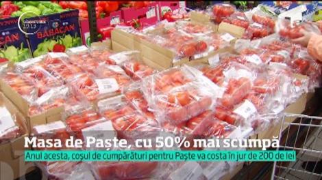Valul de scumpiri din ultimele luni lasă masa de Paşte mai săracă