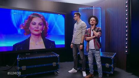 Revenire de senzație la iUmor! Actrița Veronica Gheorghe s-a sărutat cu Mihai Bendeac