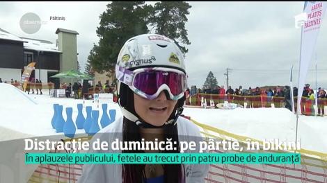 În ultimul weekend geros prognozat de meteorologi, românii s-au distrat în costume de baie. Pe pârtie sau în bazinele cu apă termală