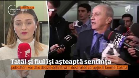 Mircea și Vlad Cosma își așteaptă sentința în dosarul de corupție