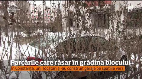 Zeci de şoferi confundă zilnic spaţiul verde cu parcarea!