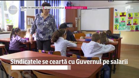 Sindicatele se ceartă cu Guvernul pe salarii