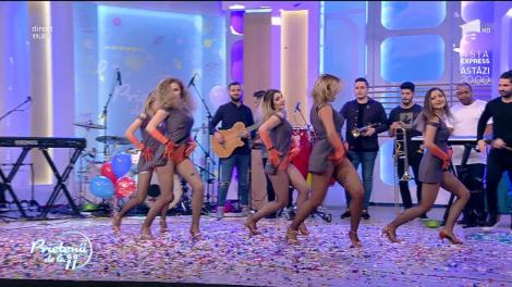 Fetele din trupa Vogue fac show fierbinte în platoul emisiunii „Prietenii de la 11”, la un an de la prima emisie!