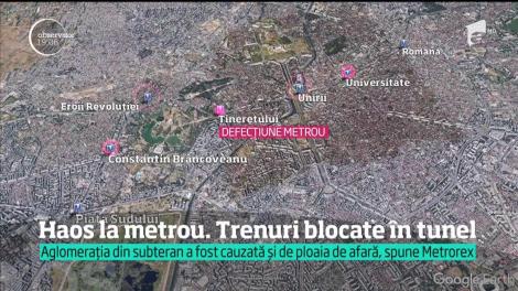 O defecţiune a unei garnituri de metrou a blocat zeci de mii de oameni în staţii ori în tuneluri!