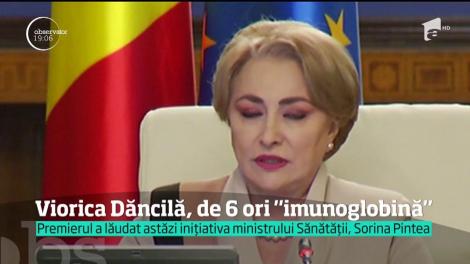 Premierul Viorica Dăncilă a pronunţat de şase ori IMUNOGLOBINĂ în loc de imunoglobulină