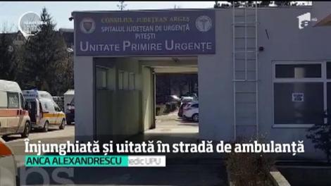 CAZ REVOLTĂTOR! O femeie din Argeş, înjunghiată de iubit, a fost uitată în stradă de ambulanţă: „De ce l-au dus pe el întâi?”