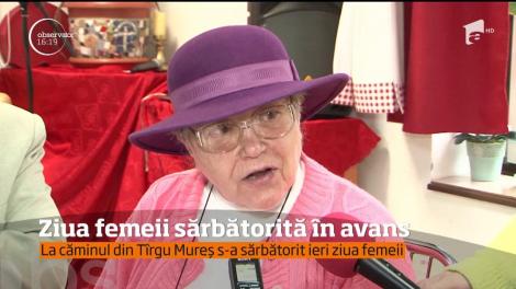 Într-un cămin de bătrâni din Târgu Mureş, ziua de 8 martie a fost marcată în avans