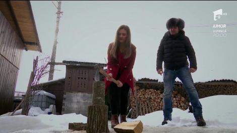 Mirela Vaida şi Buzdugan, în căutarea celor mai frumoase fete! Maria ştie să cânte dar să şi taie lemne cu toporul!
