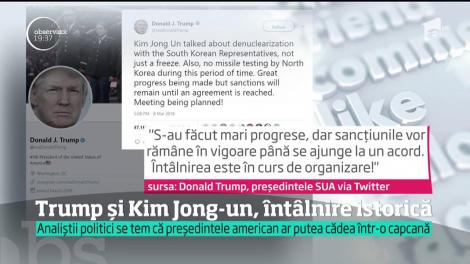 Donald Trump şi Kim Jong-un vor avea o &icirc;nt&acirc;lnire istorică