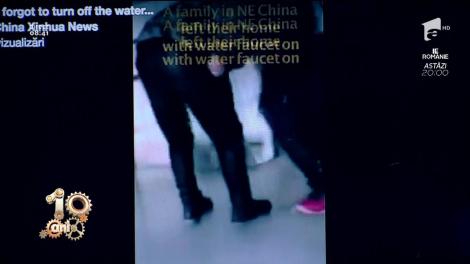 Niște chinezi au plecat de acasă și uitat apa deschisă timp de o lună! Ce au găsit când s-au întors?