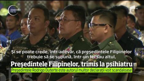 &Icirc;nalt Comisarul ONU i-a sugerat un psihiatru preşedintelui Filipinelor, Rodrigo Duterte
