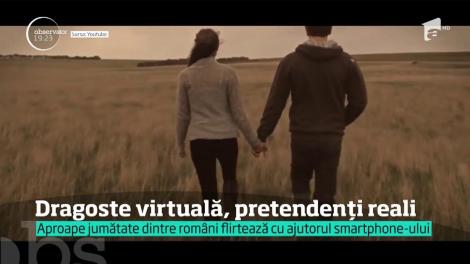 Aproape jumătate dintre români flirtează cu ajutorul smartphone-ului