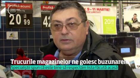 Trucurile magazinelor care ne golesc buzunarele