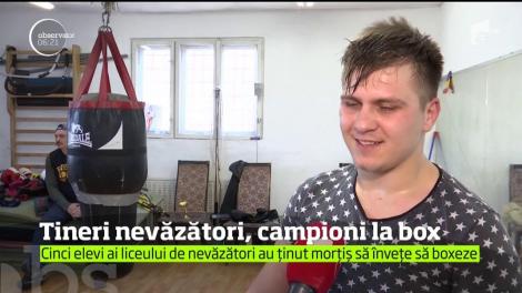 Tineri nevăzători, campioni la box