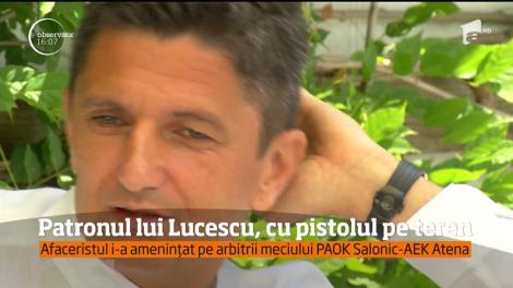 Patronul lui Răzvan Lucescu a pătruns pe teren cu un pistol şi a ameninţat arbitrul!