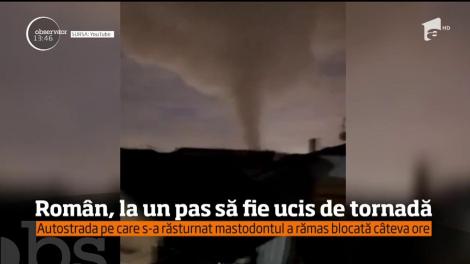 VIDEO! Italia, măturată de o catastrofă naturală! Doi români, victimele unei tornade: Camionul unuia dintre ei a fost răsturnat de vânt