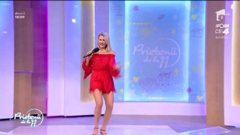 Dianna Rotaru cântă, la "Prietenii de la 11", melodia "Comorile Moldovei"
