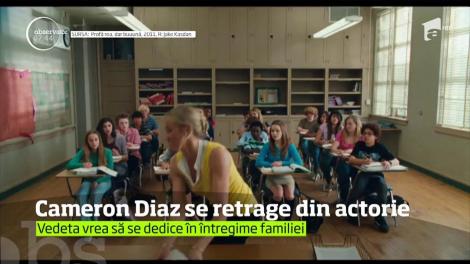 Cameron Diaz se retrage din actorie după 20 de ani pe platourile de filmare