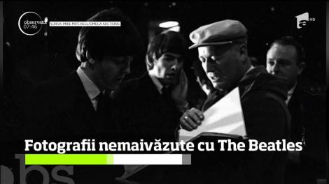 Peste 350 de fotografii nemaivăzute până acum. cu trupa The Beatles. vor fi scoase la licitaţie