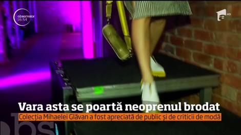 Vara asta se poartă neoprenul brodat