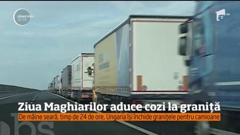 Ziua Maghiarilor aduce cozi interminabile la graniţa cu Ungaria