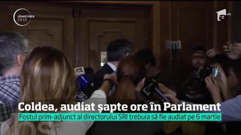 Generalul Florian Coldea, audiat șapte ore în Parlament