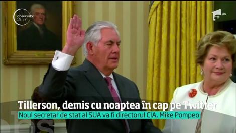 E cutremur la Casa Albă. Donald Trump l-a demis pe secretarul de stat american pe Twitter