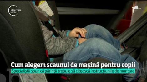 Cum alegem scaunul de mașină pentru copii
