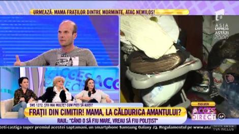 ”Îmi este frică să dorm acolo”. Copiii singuri printre morminte, mama la căldurică cu amantul