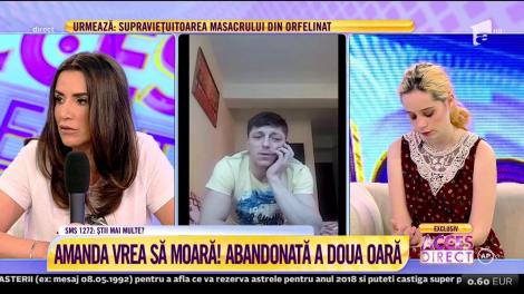 Iubitul Amandei, tănăra abandonată și lovită de iubit: ”O palmă, este o bătaie? Eu nu consioder că este!”