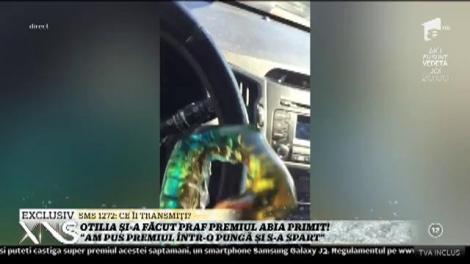 Otilia și-a făcut praf premiul câștigat la New York: "L-am pus într-o pungă și s-a spart"
