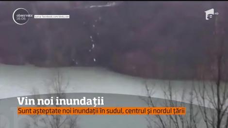 Cod roşu! În sudul, centrul şi nordul ţării sunt aşteptate noi inundaţii