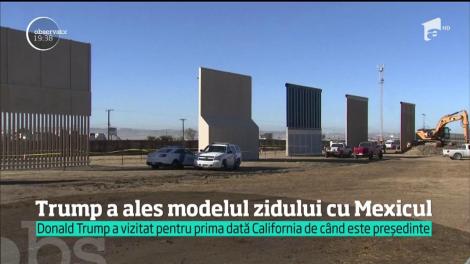 Donald Trump nu renunţă la planul de a construi un zid la graniţa cu Mexicul