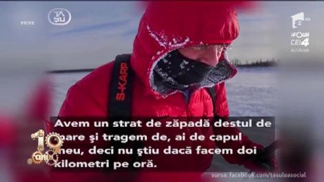 "Mă cam dezintegrez!" Imagini şocante cu Uşeriu! Tibi are corpul umflat, dar nu renunță: Vrea să cucerească Cercul Polar pentru a treia oară