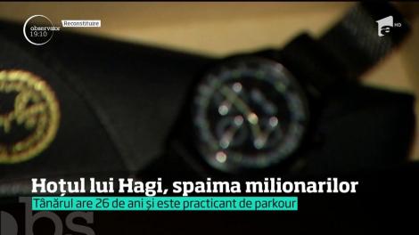 Spaima milionarilor, hoţul cu aptitudini de cascador care i-a spart casa lui Gheorghe Hagi, a fost prins