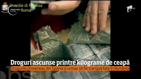 Un român a descoperit modalitatea perfectă să transporte droguri peste graniţă. Bărbatul a ascuns 640 de kilograme de haşiş în sute de kilograme de ceapă