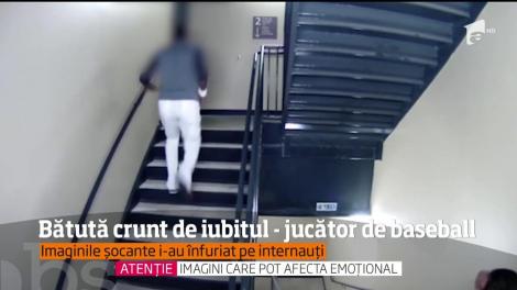 Un jucător de baseball din SUA şi-a bătut crunt iubita, iar camerele de supraveghere au înregistrat totul