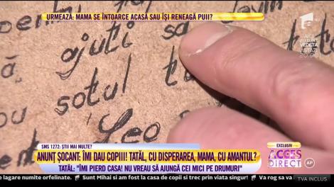 Anunț șocant: ”Îmi dau copiii! Nu vreau să ajungă pe drumuri”